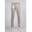 CARSON Trousers Sand Check Jersey