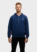THANE Hoody Zip Midblue