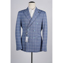 TORSTEN Jacket Midblue Check Jersey