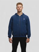 THANE Hoody Zip Midblue